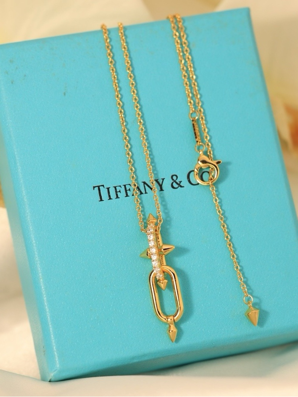 Tiffany & Co. Women's Gold Spike Charm Bracelet - Gold